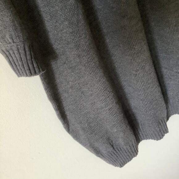 Lane Bryant Fair Isle Heather Gray L/S Mock Turtleneck Sweater Dress 14/16 NWOT - Picture 5 of 11